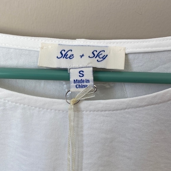 nwt White Hi Low Top - Picture 3 of 9